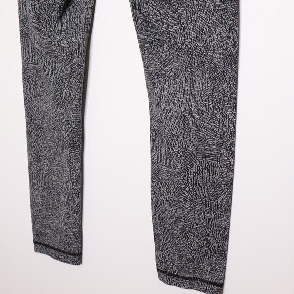 LULULEMON Wunder Under High Rise 7/8 Tight in Line Up White Black Women's 6 - Picture 8 of 11